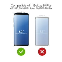 CASICTINKINK Torbica za Samsung Galaxy S Plus - Custom Ultra tanka tanka tvrda crna plastična pokrov