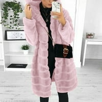 Fuzzy Vest Ladies Lite Težina jakne od kaputa od kaputa za kaput - 'Sleeve ženski Gilet Long Warder