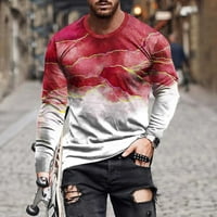 Sinimoko muški pulover s dugim rukavima 3D 3D ispisana ležerna dukserica za jesen majica za muškarce