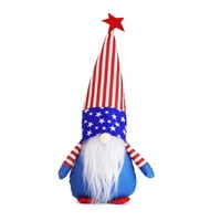 Dan nezavisnosti Patriotski GNOME plišani pokloni ukrasi za domaće ukrase bez iličnog lutka gnomi na lutki-dekoracija0708