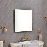 LOD ogledalo kupaonica Vanity Retrovisica sa svjetlima, zidnom montiranom memorijom protiv magle Veliki