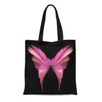 Platna torba od moguće tote namirnica Trgovinske vrećice Pink Angel Sažetak Plavi leptir osjetljiv krila Fairy Faerie Fantasy Tote Bag