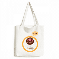 Srčani čokoladni desert Sweet food Expression Sack platneni torbu na ramenu