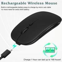 2.4GHz i Bluetooth punjiv miš za vivo T 5G Bluetooth bežični miš dizajniran za laptop MAC iPad Pro Computer