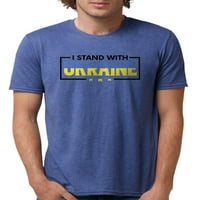 Cafepress - Stojim sa ukrajinskim majicom - majica Muška tri-spojke