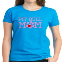 Cafepress - majica pit bull mama - Ženska tamna majica