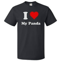Volim moju panda majicu, srce moj poklon pande tee