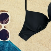 Ženske kupaće kostime modni bikini Halter kaiš visoki struk čvrste kupaći kostim