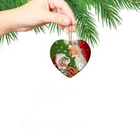 Neobrtvani božićni nosač ukrašeni vijenac za kamin gnomi božićno drvce viseći ukrasi božićne stakle
