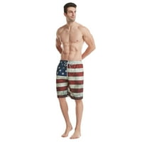 Ukrcajni kratke hlače Muška muška američka zastava Dan za samostalan boravak Plaže Kratke hlače