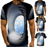 Muške ljetne košulje Muškarci Žene Proljeće Ljeto Ležerne prilike Slim 3D tiskani majica kratkih rukava