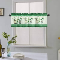 Haite St. Patrick kratki zavjese zamračenje kuhinjske zavjese s tiskanim luksuzno poluza zavjese džep