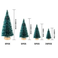 Set Mini božićno drvce na otvorenom Desktop Božićno drvce DIY dodatak Početna ORNAment