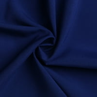 Daqian Womens Plus Veličina haljine Ženski ljetni modni kratki rukav V izrez Vintage Solid Parther Swing haljina ženske haljine Clearing plave 12