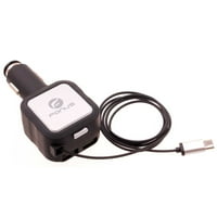 Za TCL Stylus 5G - uvlačenje automobila punjač, ​​4.Bamp Type-C 2-port USB D3D kompatibilan sa TCL Stylus