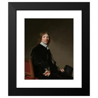 Johannes Cornelisz Verspronck Crni moderni uokvireni muzej Art Print pod nazivom - Portret Eduard Wallisa