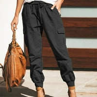 Ženske casual pantalone Udobne ženske modne pune boje Kombinezone Kompletne pantalone Ležerne hlače