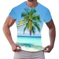Muške Thirts Jednostavna ličnost Moda Ležerne prilike Havajska plaža Širovi (majica kratkih rukava O-izrez MENS Jednostavno radno mjesto Streetwear
