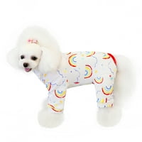 Yuehao kućni ljubimac odjeću odjeću za kućne ljubimce jesen i zimsko odijelo za pse žensko blago trbuha odjeće bijelo