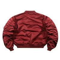 Muška odjeća Čvrsta jakna od bomba Vjetrootporne jakne Muške sportske vetrobranske radove Crveni XXXL