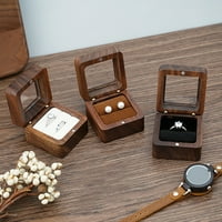 Xinrui Ring Bo Square Portable Wood Vintage Design Minđuše Bo za vjenčanje