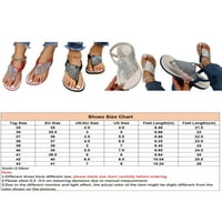 Bellella Dame Casual Cipes Ljetni ravni sandalični kliz na sandalama Thong sandale Neklizajuće Flip Flops Radna zabava Mornarica Plava 7,5