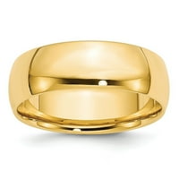 14k žuto zlato ltw Comfort fit bend veličine 9. prsten