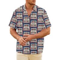 4. jula muška havajska majica USA Nacionalna zastava grafička majica ovratnik 3D Print vanjski casual kratki rukav Ispis odjeće Odjeća modna seksi klasična