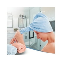 Mikrofiber za kosu turban zamotavanje za žene Brze suhe ručnike za kosu