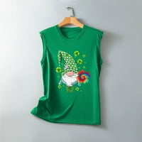 St. Patricks Dan majica Žene Novelty Clover Grafički vrhovi Funny Shamrock Tees Casual Fall Labavi bluzi