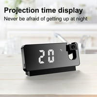 Biplut set Digital Clock Visoka svjetlina Punjiva temperatura Prikaz ekvirtalnog zaslona Projekcijski