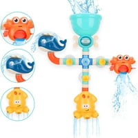 Igračke za kupanje za bebe, kadom Vodena igračka za djecu mališane djece, baby kupaći diy cijevi cijevi
