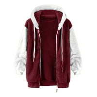 Plus veličina ženskih kaputa odolijeva moda ženska jakna za toplu FAU kaput zimski patentni zatvarač