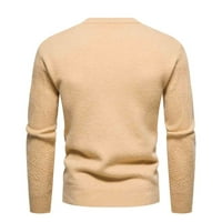 Muška posadna vunena kleta duks pletena pulover Pulover Soft Džemper s dugim rukavima Slim Fit džemper
