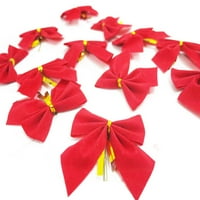 Vrpca božićne ukrase lukovi drveni bowknots festival stranke za zabavu ukras brošnog pina dekor