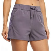 Vivianyo HD Hlače hlače za žene čišćenje modnih žena joga dnevni boravak casual bander džep čvrste kratke
