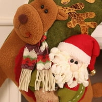 Božićne čarape, 3D Santa Snowman Reindeer Xmas kamin Viseće čarape za božićnu dekoraciju Xmas Holiday
