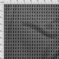 Onuone poliester Lycra crna tkanina Geometrijska bandhana tkanina za šivanje tiskane ploče za obnarenje pored dvorišta