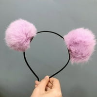 Moonsky Bear uši za kosu zečje ženske kose HOOP HOOP Sweet Girls Headband Pink