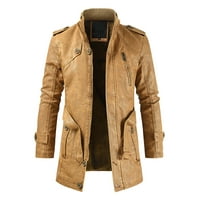Kali_store radna jakna za muškarce muške jakne lagani vjetrovitni ležerni kaputi Chaki, XL
