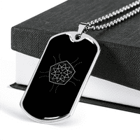 Ogrlica sa svetom geometrije pentagrama od nehrđajućeg čelika ili 18K zlatna pasa