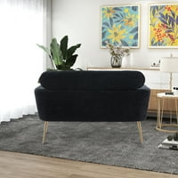 CCBUY 51 Loveseat kauč mali kauč, dva sjedala Sredinog vijeka moderna sofa sa jastucima za bacanje i