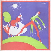 Art Deco Cover za pozorišni svijet, jul Poster Print Mary Evans Jazz Age Club Collection