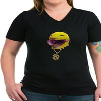 Cafepress - Power Rangers Yellow Ranger Ženska majica V izrez - Ženska tamna majica V-izrez