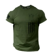 4. jula majica majica casual majica kratkih rukava CREW CACT labavi fit America zastava za prodaju ljetne majice za muškarce