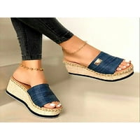 Colisha Women Dame Fashion Espadrilles Ljetne sandale Platform Papuče Mules Ležerne cipele