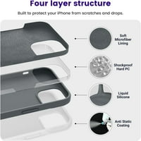 Dizajniran za iPhone futrolu, silikonski otporan na tanku tanka tanka telefonska futrola za iPhone