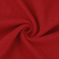 Juebong Valentinovo outfit odgovarajućim vrhovima pulover za parove Smiješna ideja poklona za njenu ženu laganu dugim rukavima dugih rukava, crvene majice za žene, s