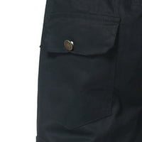 Yubnlvae Muške kratke hlače muške ljetne casual čvrstih kratkih kratkih džepova džepa hlače, ležerne