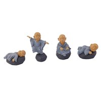 Minijaturni bajki ukraljci PVC Meditacija Monks slučajni stil